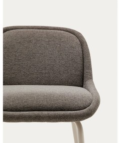 Barová stolička sivobéžová (výška sedadla 65 cm) Aimin – Kave Home