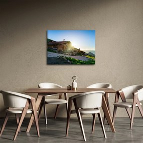 Obraz - Ráno v alpách, Tirolsko (70x50 cm)