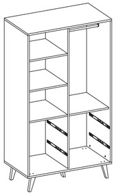 ID Šatníková skriňa Anita 104