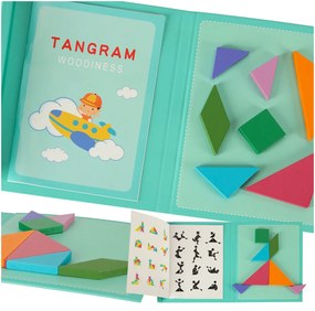 KIK Magnetické puzzle 3D tangramy