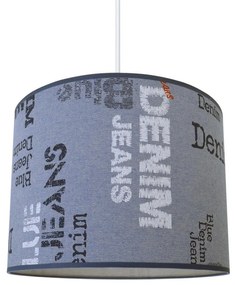 Luster na lanku JEANS 1xE27/60W/230V