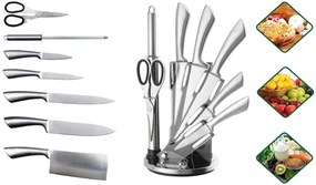 8- dielna sada nožov so stojanom