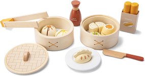 Drevená detská súprava inšpirovaná ázijskou kuchyňou dim sum