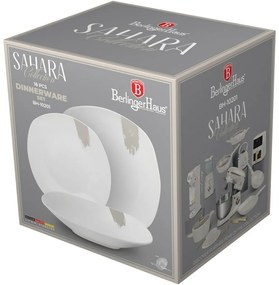 BerlingerHaus 18-dielna súprava tanierov Sahara, biela-krémová