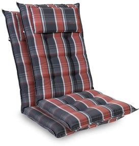 Sylt, čalúnená podložka, podložka na stoličku, podložka na vyššie polohovacie kreslo, vankúš, polyester, 50 × 120 × 9 cm, 2 x čalúnenie