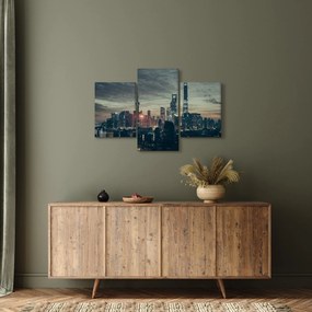 Obraz mesta za súmraku (90x60 cm)