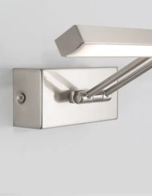 LED nástenné svietidlo Marnell 37.6 nikel