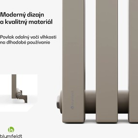 Blumfeldt Delgado radiátor | Moderný dizajn | 60 x 180 cm | 1486 W | Stredové pripojenie