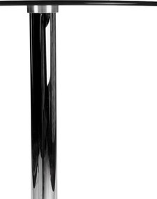 Barový stôl okrúhly 1024833, sklo / rám chróm - v105 x Ø60