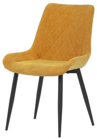 Jedálenská stolička DCL-218 YEL2 žltá látka, čierny kov