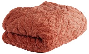 Červenooranžová deka z mikroplyšu 150x200 cm Rena – Tiseco Home Studio