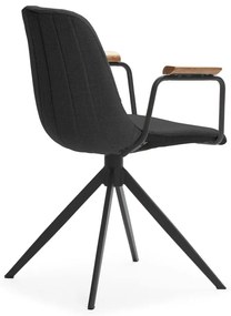 Čierne jedálenské stoličky v súprave 2 ks Tali – Marckeric