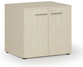 Kancelárska skriňa s dverami PRIMO WOOD, 800 x 640 x 735 mm, breza