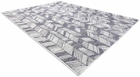 Koberec SIZAL SION Chevron 22180 ecru/nebeský/ružový