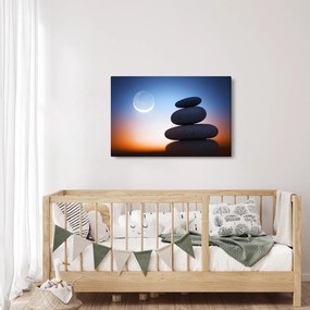 Obraz poskladaných kameňov na sebe (90x60 cm)