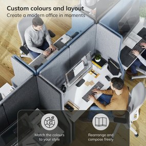 Akustická stena SADIE Carbon Fog 240/145 cm