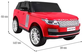 RAMIZ ELEKTRICKÉ AUTÍČKO RANGE ROVER HSE - ČERVENÉ- 4 x 45W - 2 x 12V/7Ah, - DVOJMIESTNE - LAKOVANÉ - 2022