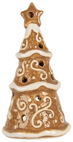 Perníkový stromček na čajovú sviečku Gingerbread Cott - Ø 8*15 cm