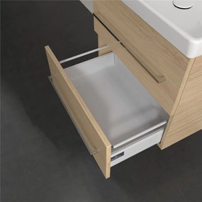 VILLEROY &amp; BOCH Avento závesná skrinka pod umývadlo, 2 zásuvky, 580 x 452 x 514 mm, Nordic Oak, A88900VJ