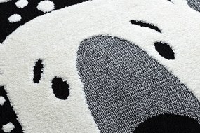 Detský koberec JOY Teddy krémovo / čierny