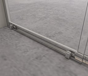 Erga Alpine, sprchový kút s posuvnými dverami 90(dvere) x 70(stena) x 195 cm, 6mm číre sklo, chrómový profil, ERG-V02-ALPINE-D090G070-CR