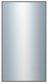DANTIK - Zrkadlo v rámu, rozmer s rámom 50x90 cm z lišty Hliník šedá drásaná (7269223)