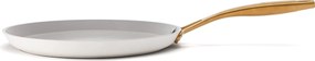 Elmich Nepriľnavá keramická panvica na palacinky Zen Ø 26 cm – krémovozlatá