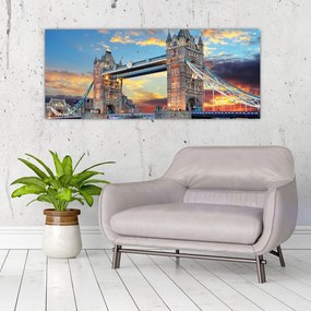 Obraz - Tower Bridge, Londýn, Anglicko (120x50 cm)