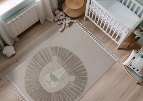 Obsession, Detský kusový koberec My Fano 399 Lion, 120x170, šedá, detská izba