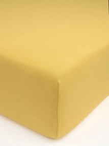Jersey plachta s elastanom Deluxe 220 × 200 cm – horčicová