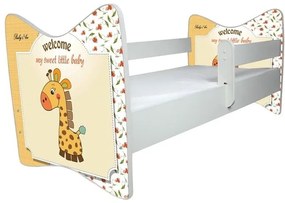 Raj posteli Detská posteľ " Sladká Žirafa " DLX dub jasný