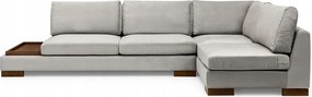 Rohová sedačka Tullia (svetlosivá) (p)