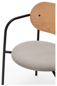 Sivá jedálenská stolička v dekore duba Eclipse - Teulat