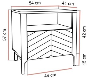 NOČNÝ STOLÍK SALOME ČIERNY