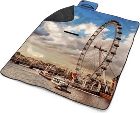 Sablio Plážová deka London eye: 200x140 cm