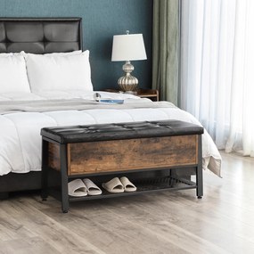 Elegantná lavica s funkciou aj botníku LSB Rustic large