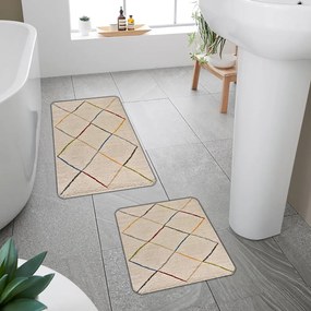 Béžové kúpeľňové predložky v súprave 2 ks 60x100 cm – Mila Home