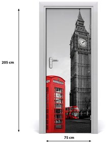 Fototapeta samolepiace na dvere Elizabeth Tower Londýn 75x205 cm