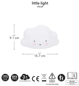A Little Lovely Company - malé nočné svetlo - obláčik