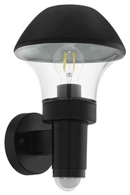 Eglo 97445 - Vonkajšie nástenné svietidlo so senzorom VERLUCCA 1xE27/60W/230V IP44