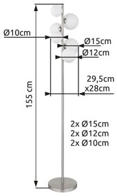 Globo 56140-6S - LED Luster na lanku RIHA 6xG9/3,5W/230V biela