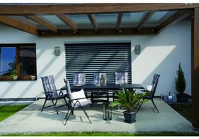 Doppler FIRENZE - rozkladací hliníkový stôl 180/240 x 90 x 75 cm - 2. akosť (N580)