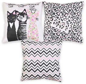 Obliečky na vankúše 40x40 cm CAT set 3 ks EMI