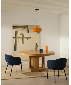 Okrúhly rozkladací jedálenský stôl s prídavnou doskou v dekore duba ø 150 cm Artis – Kave Home