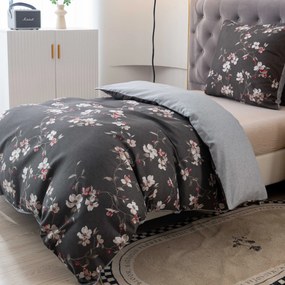 Flanelové obliečky z mikrovlákna BLOSSOM sivé Rozmer obliečky: 70 x 90 cm | 140 x 200 cm