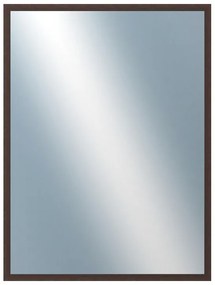 DANTIK - Zrkadlo v rámu, rozmer s rámom 60x80 cm z lišty KASETTE hnedá (2757)