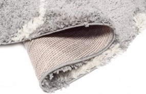 TA Koberec L227C TMAVOSIVÉ/BÉŽOVÉ BOHO KOLESO