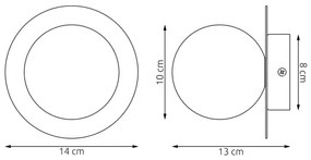 Nástenné svietidlo AMERICANA 1xG9/8W/230V béžové