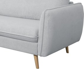 Rohová sedačka Salma svetlo šedá látka, univerzálna pravá/ľavá