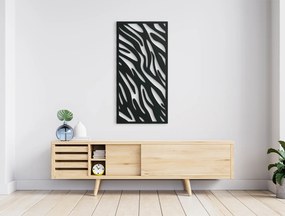 drevko Drevený obraz na stenu Kontrast Rozmer obrazu: 44,5 x 22 cm, Farba dekorácie: Čierna
